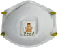 3M 8511 N95 respirator front view showing the cup shape and centered Cool Flow exhalation valve