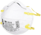 3M 8210 N95 respirator front view showing the cup shape and N95 marking
