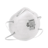 3M 8200 N95 respirator straight-on front view showing the molded filter cup and headbands