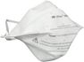 3M VFlex 1804 surgical N95 respirator shown at a three-quarter angle with the V-fold pleats and stapled over-the-head straps