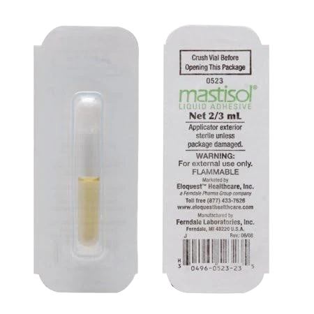 Mastisol sterile liquid adhesive 2/3 mL vial in blister pack