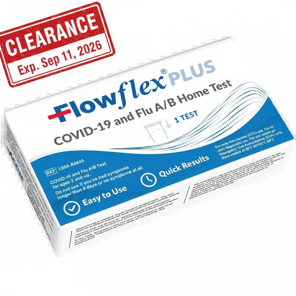 Flowflex PLUS COVID-19 / Flu A&B Antigen Home Test