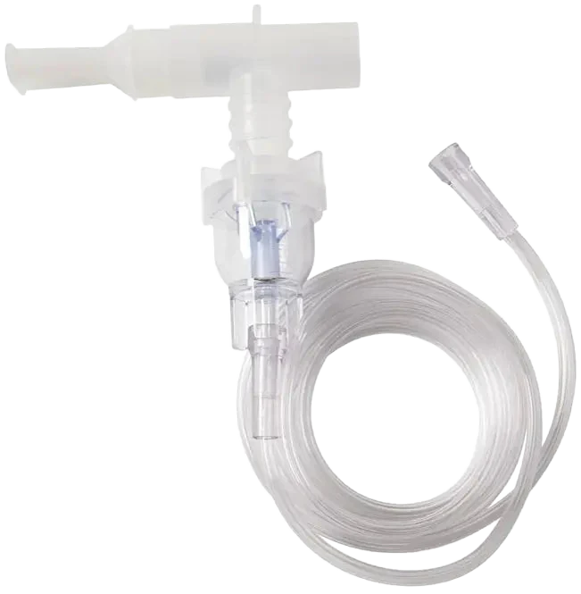 Medline VixOne nebulizer replacement accessory kit with cup, T mouthpiece and 7 ft tubing