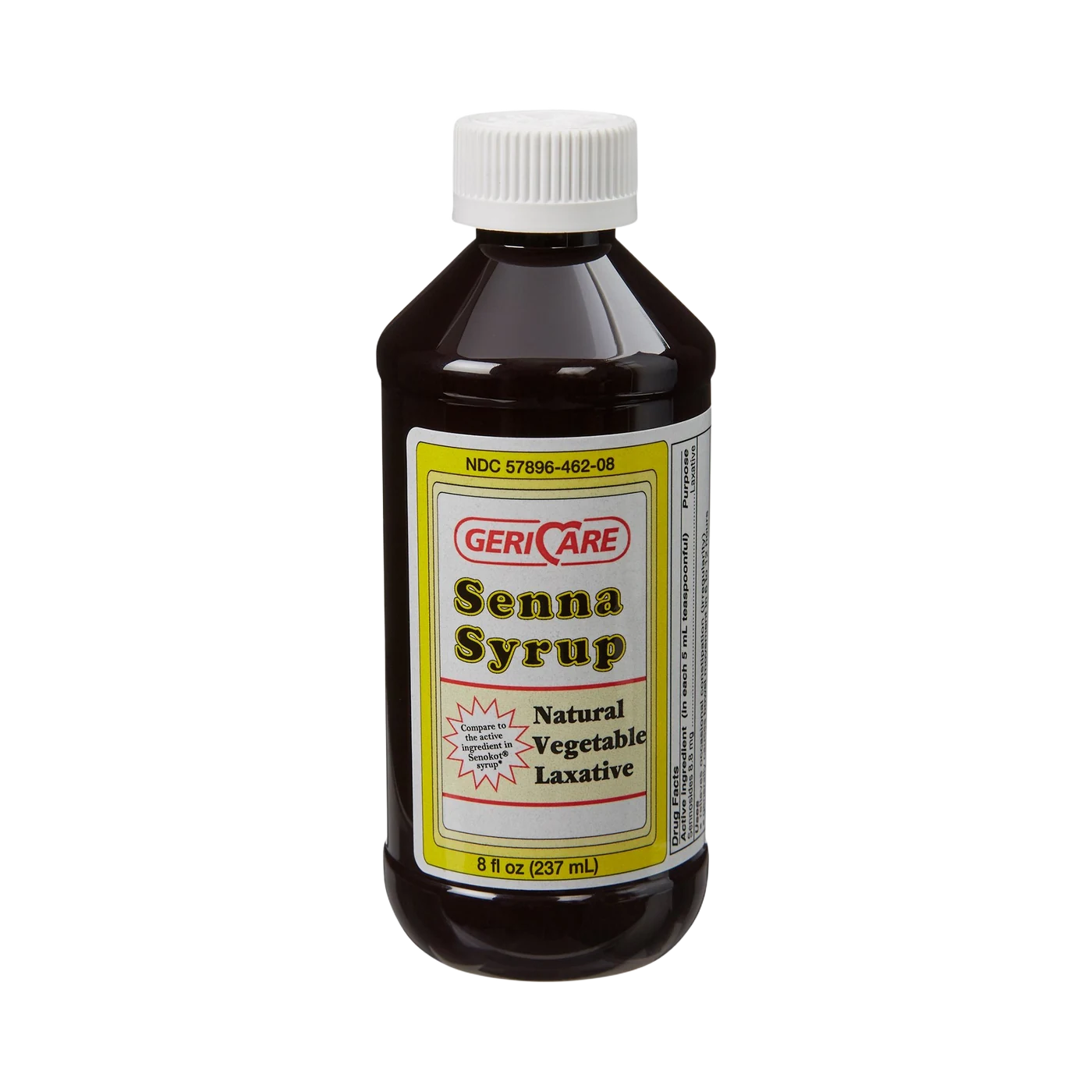 Geri-Care Senna Syrup natural vegetable laxative 8 fl oz bottle
