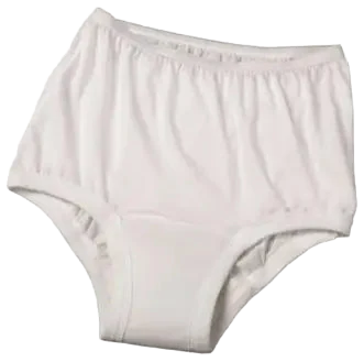 TotalDry men's reusable protective incontinence underwear brief in white