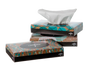 Medline white 2-ply facial tissue in decorative flat boxes