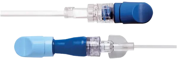Merit Medical DualCap disinfecting cap system with color-coded caps for IV male luer connectors and needle-free valves