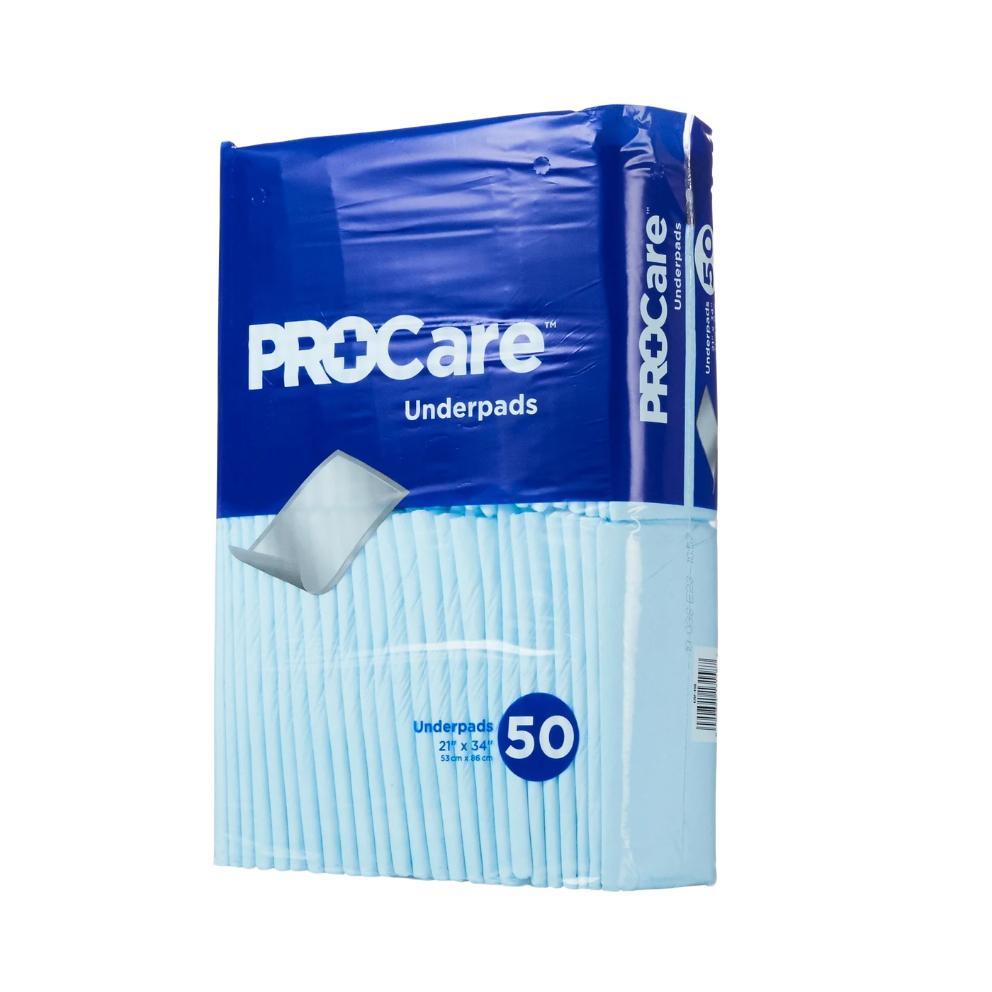 PROCare disposable underpads pack, 50 count, 21 by 34 inch