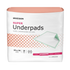 McKesson Super Underpads bag, front of pack, moderate-absorbency disposable bed pads with a polymer core