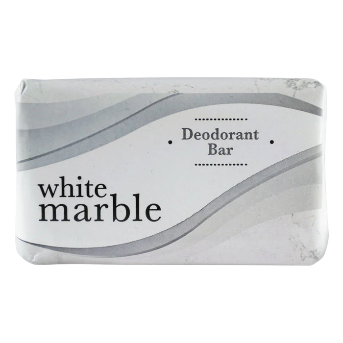 Dial Amenities White Marble individually wrapped deodorant bar soap