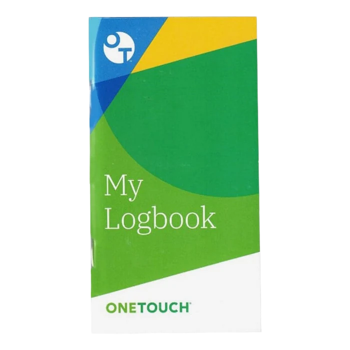 OneTouch My Logbook blood glucose tracking booklet