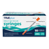 Trividia Health TRUEplus single-use insulin syringes box, 28 gauge, 100 count