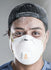 Tradesman wearing the 3M 8511 N95 respirator on a dusty jobsite