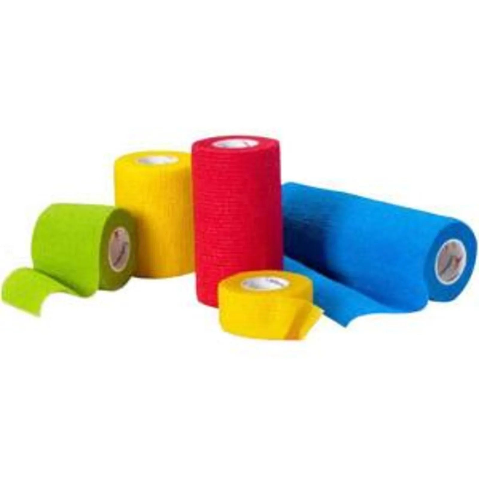 Cardinal Health self-adherent bandage rolls in an assortment of bright colors