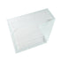 Single McKesson Super Underpad unfolded showing white nonwoven topsheet and green poly backsheet