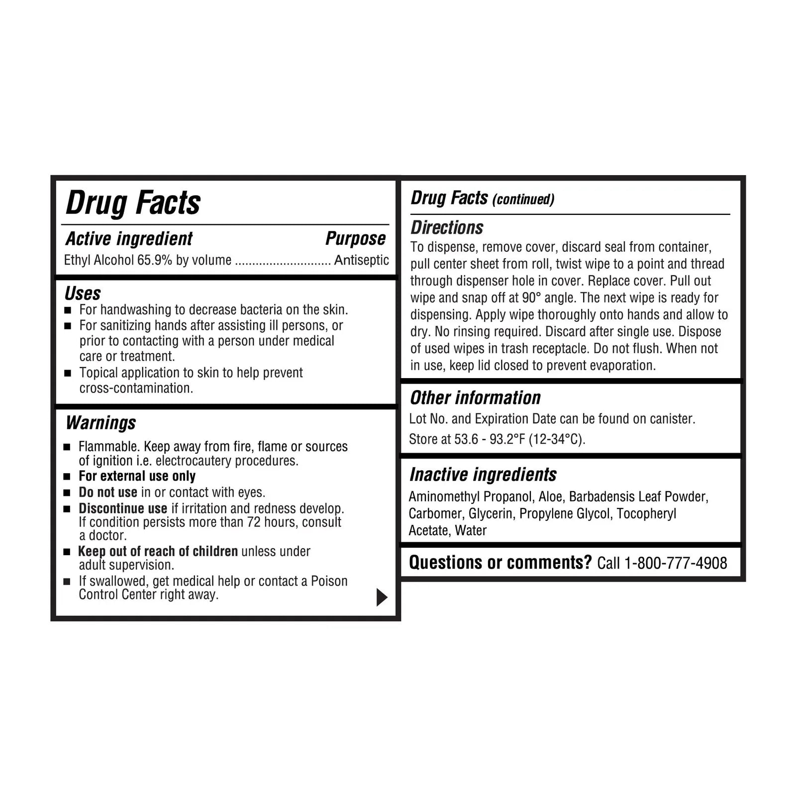 McKesson Hand Sanitizing Wipe product image
