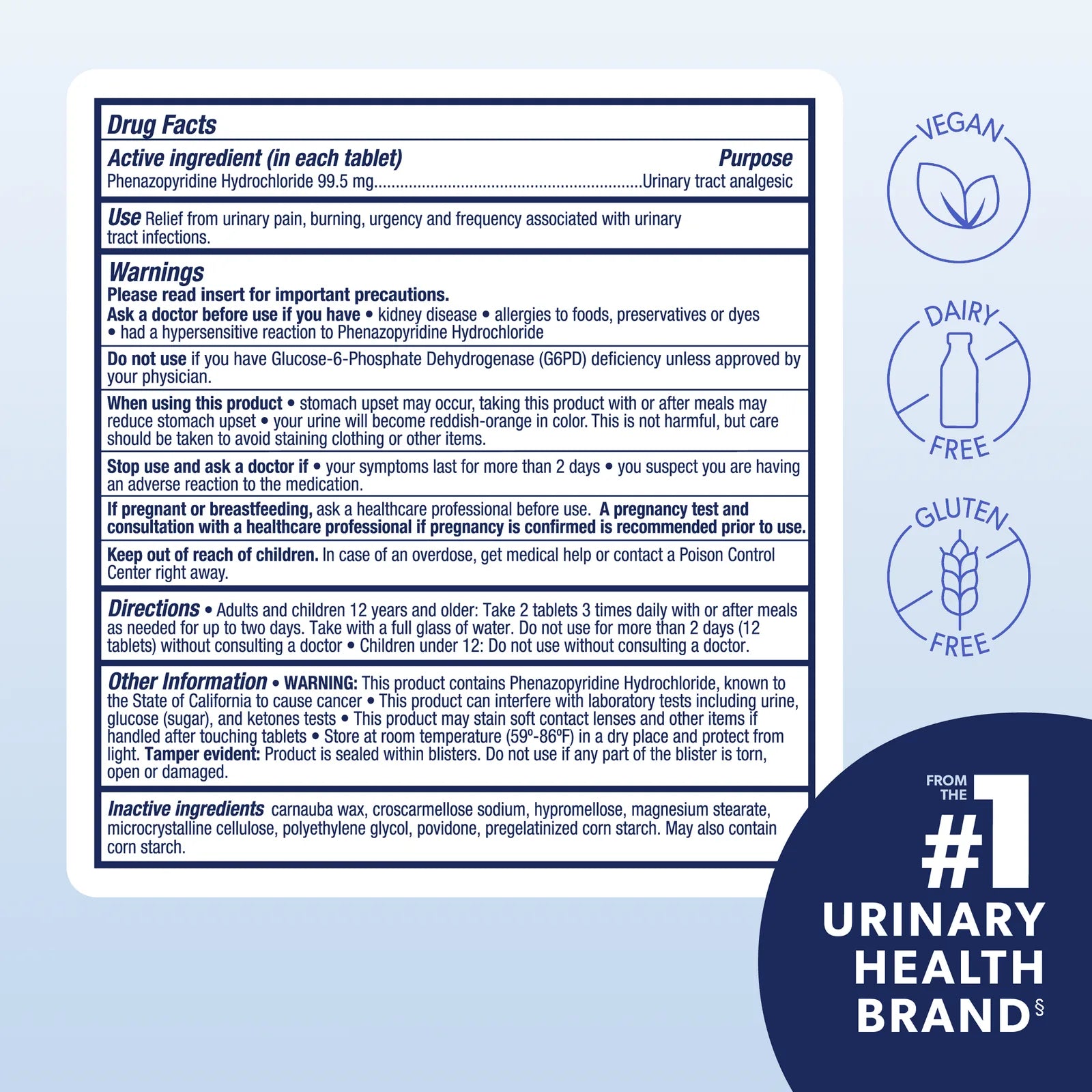 AZO Urinary Pain Relief Maximum Strength Tablets product image