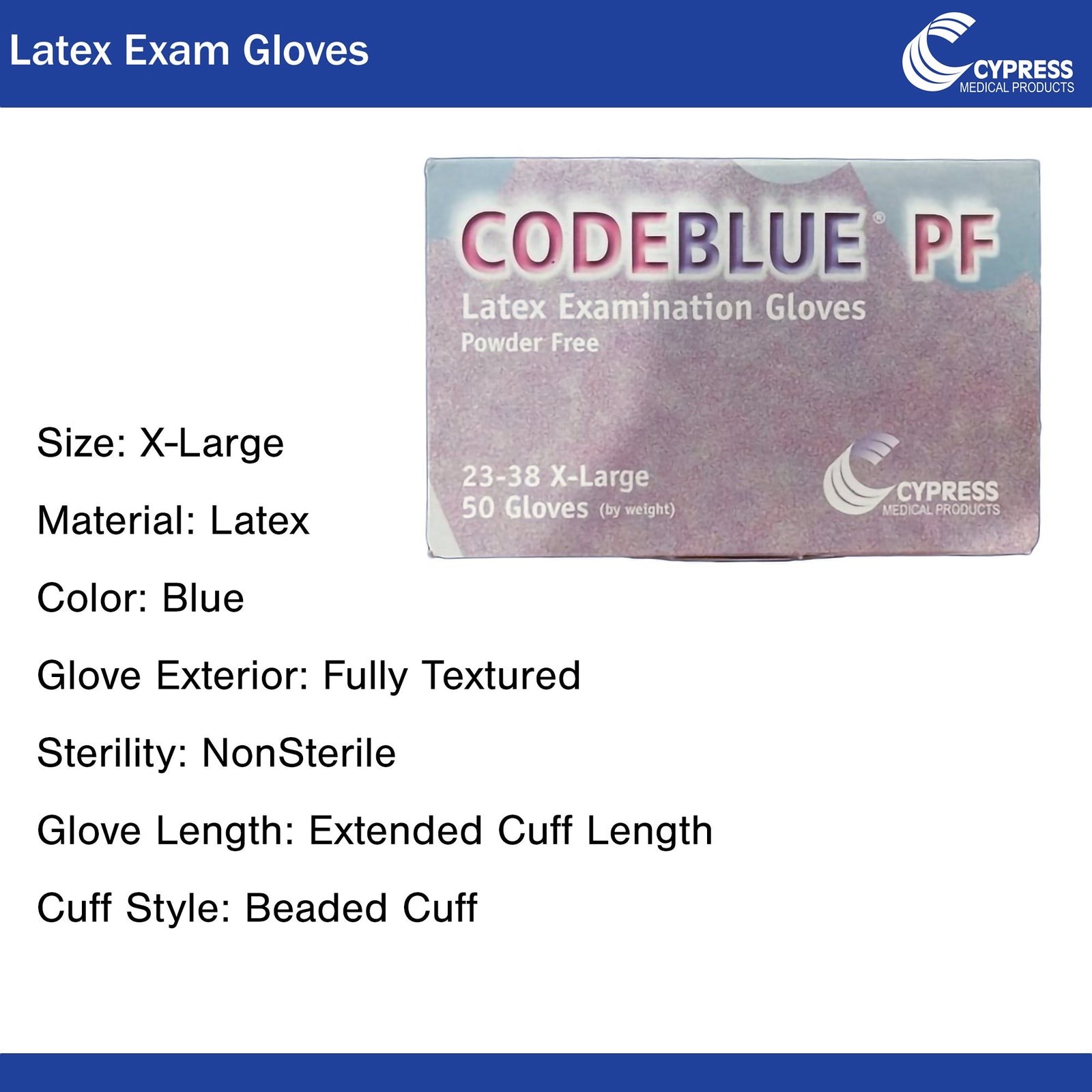 CODEBLUE PF Exam Glove