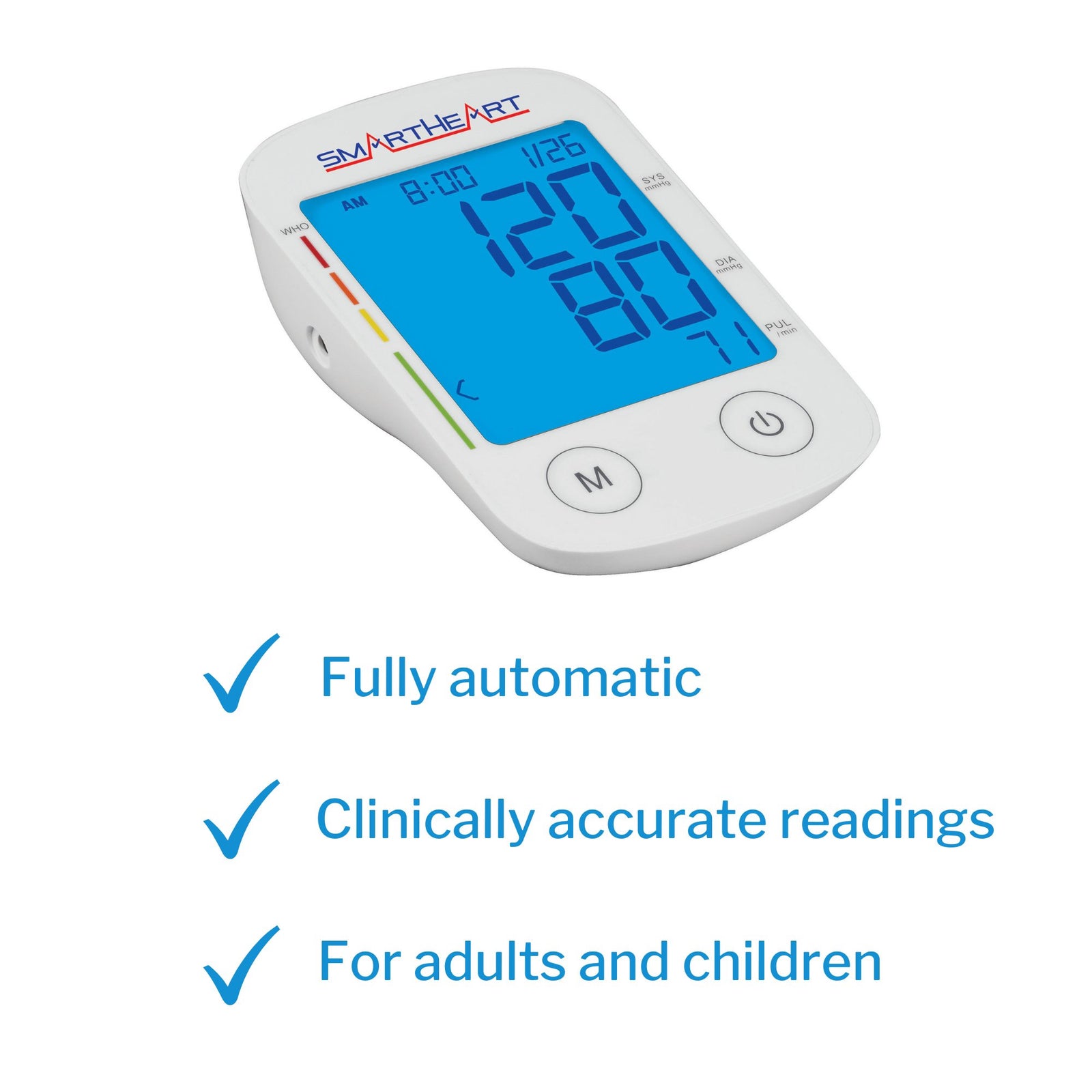 Veridian Home Automatic Digital Blood Pressure Monitor - White