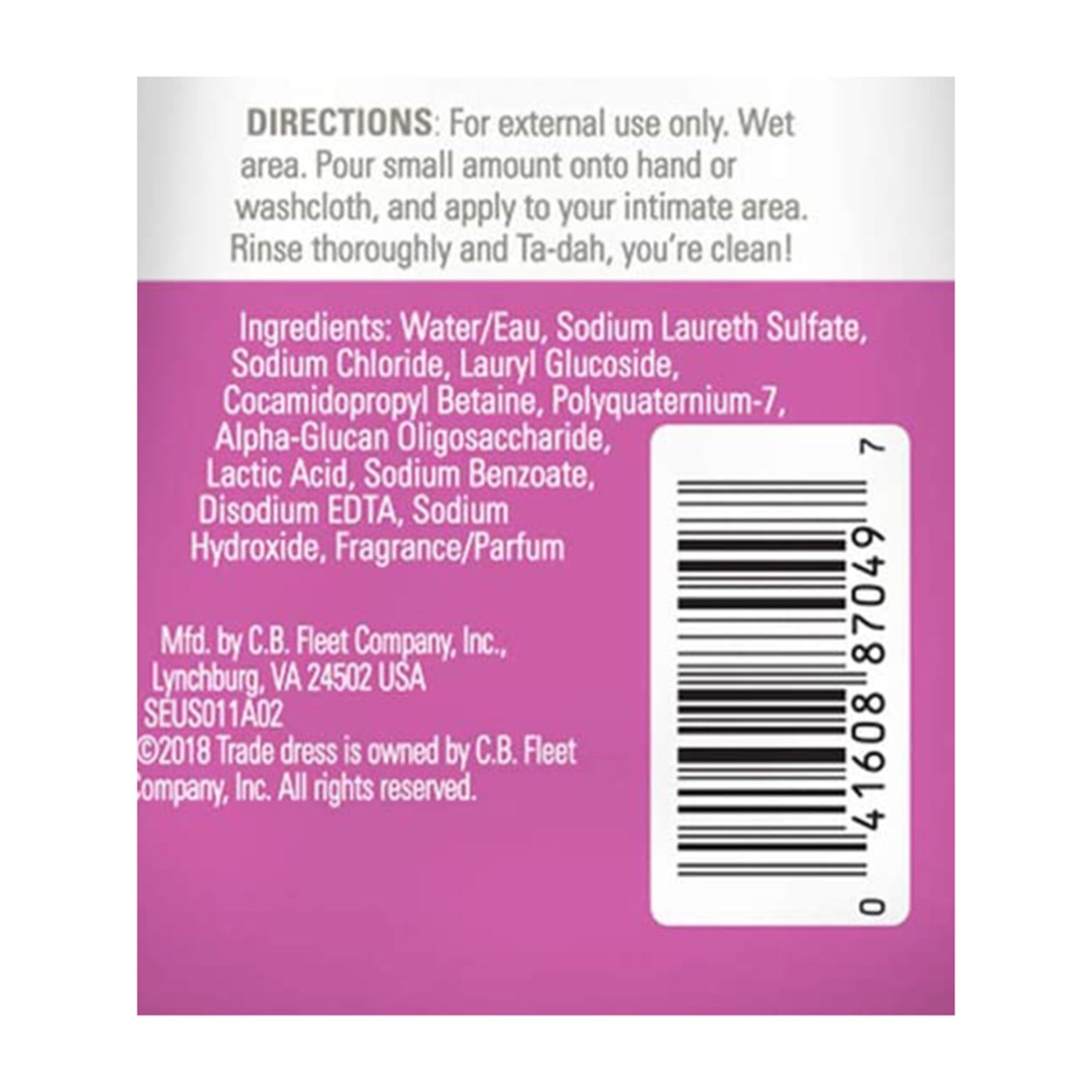 Summer's Eve Feminine Wash