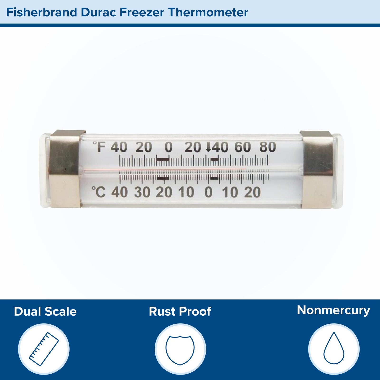 Fisherbrand Durac Refrigerator / Freezer Thermometer