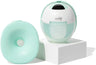 Motif Medical Aura Glow Wearable Electric Breast Pump — two views