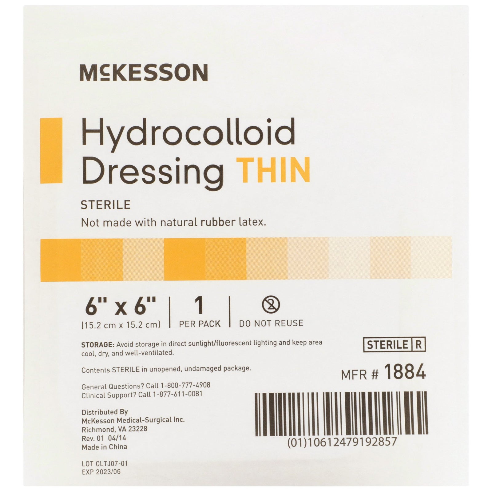 McKesson Hydrocolloid Dressing