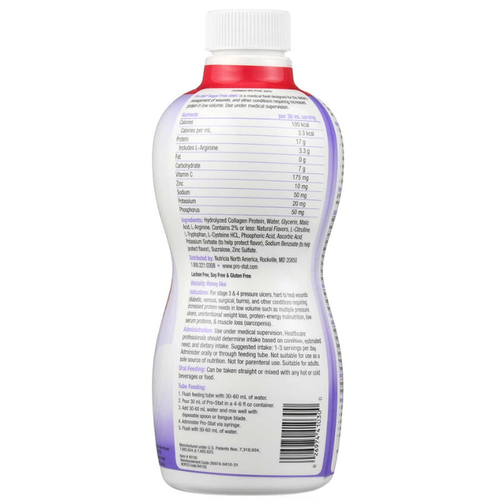Nutricia Pro-Stat Advanced Wound Care, Ready to Use, Sugar-Free, Nutrient-Dense, 30 oz Bottle