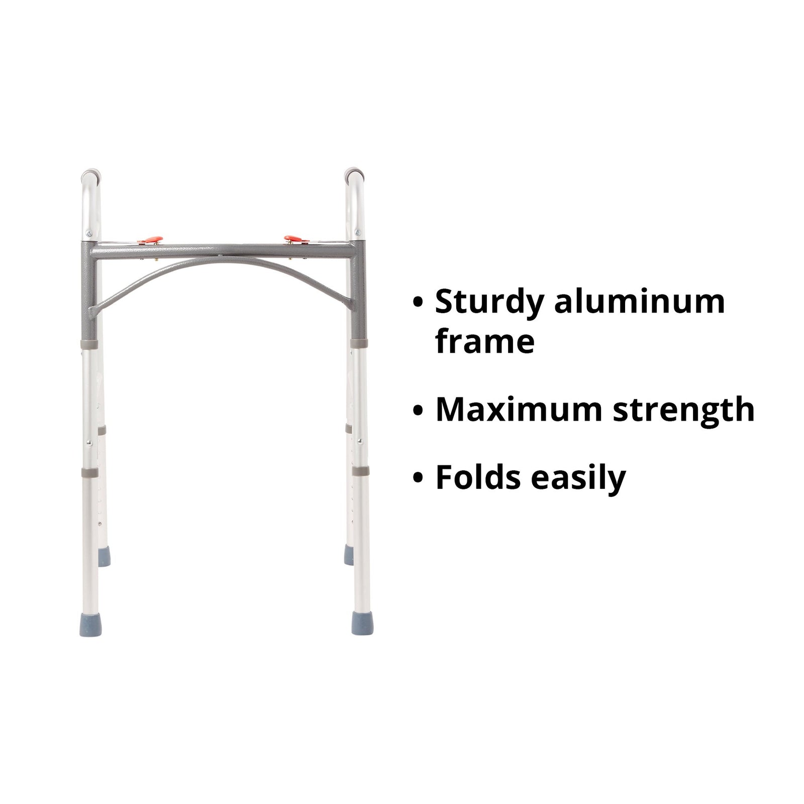 McKesson Folding Walker Adjustable Height