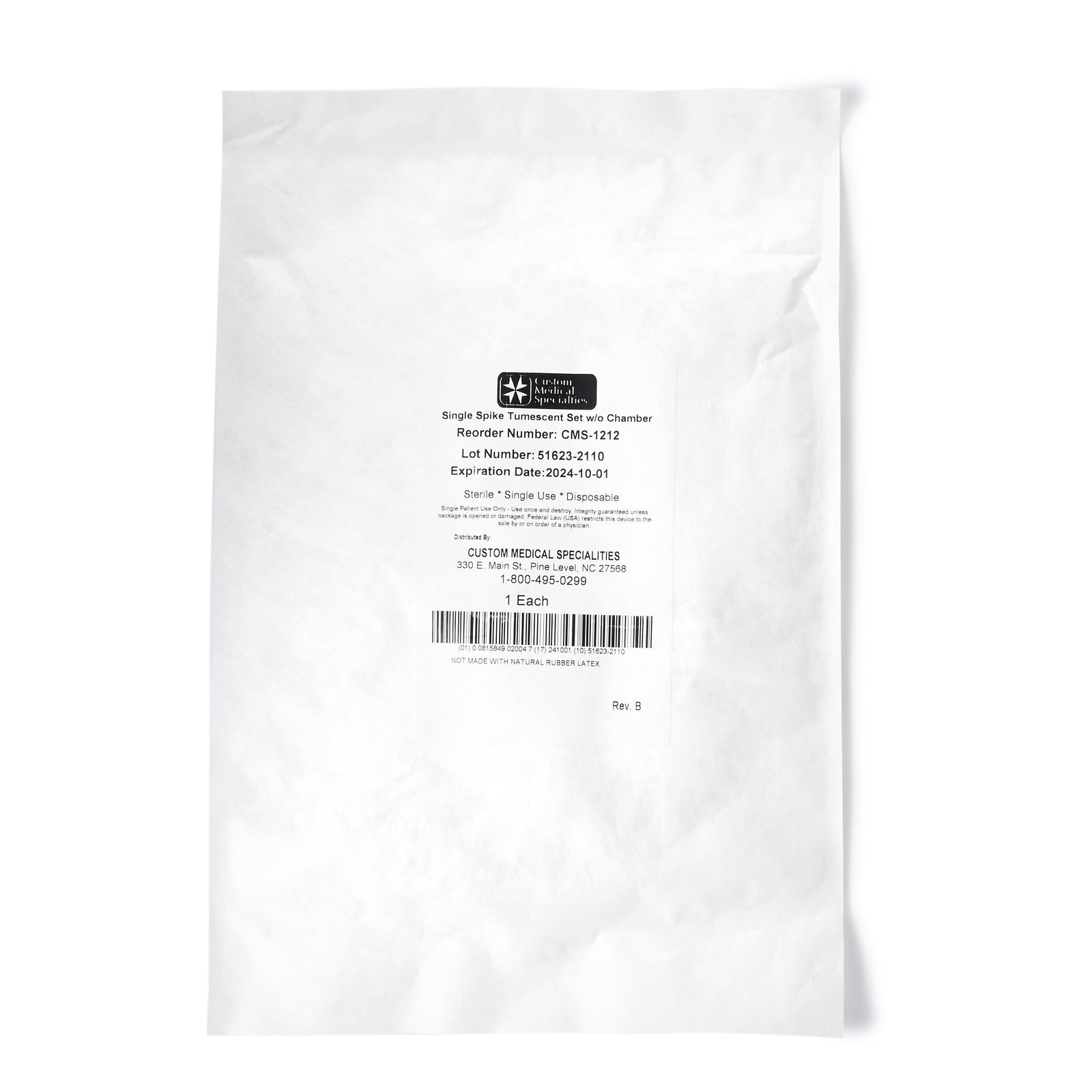 CMS Varicose Vein Anesthesia Infiltration Tubing