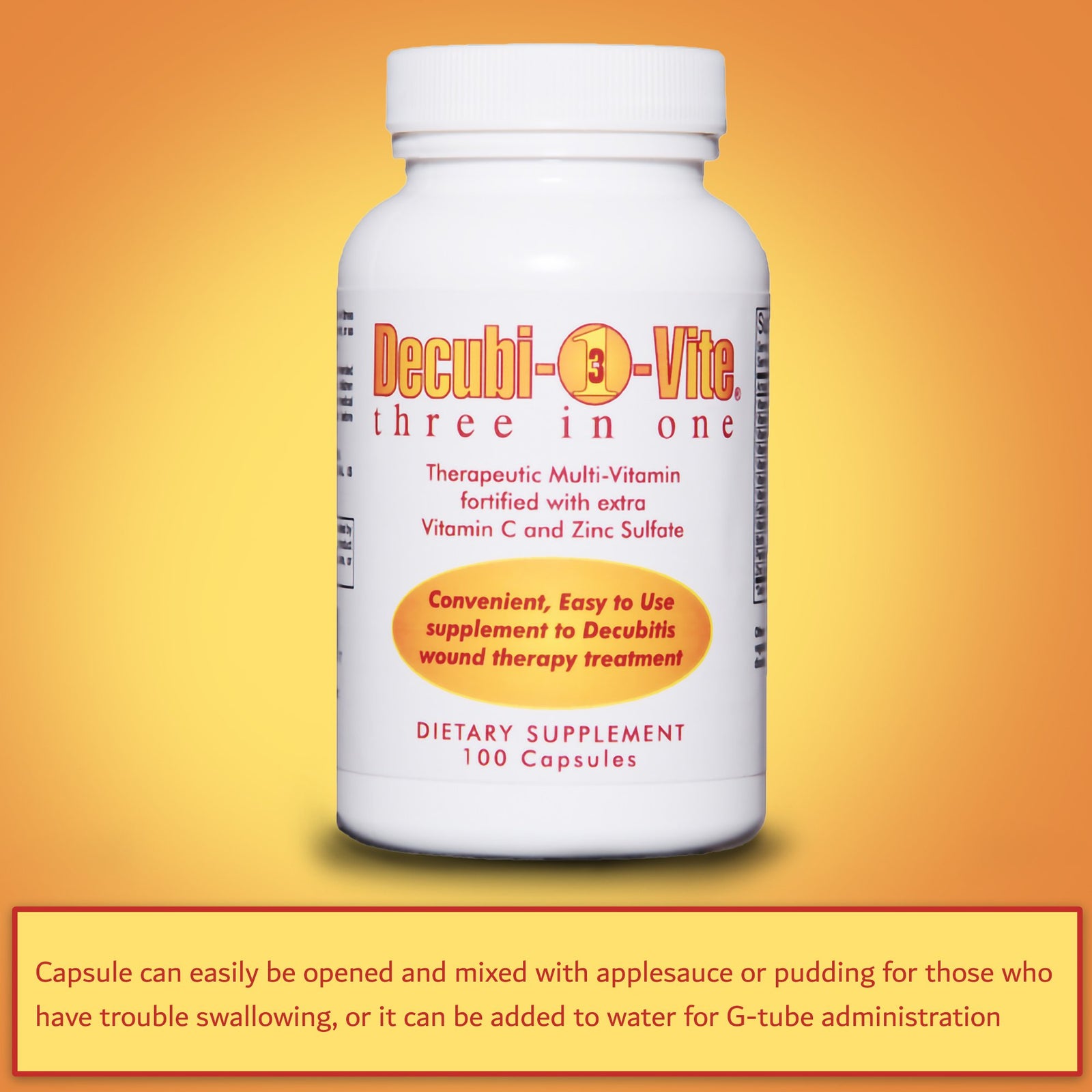 QCE DecubiVite Three In One Therapeutic Multi-Vitamin Dietary Supplement