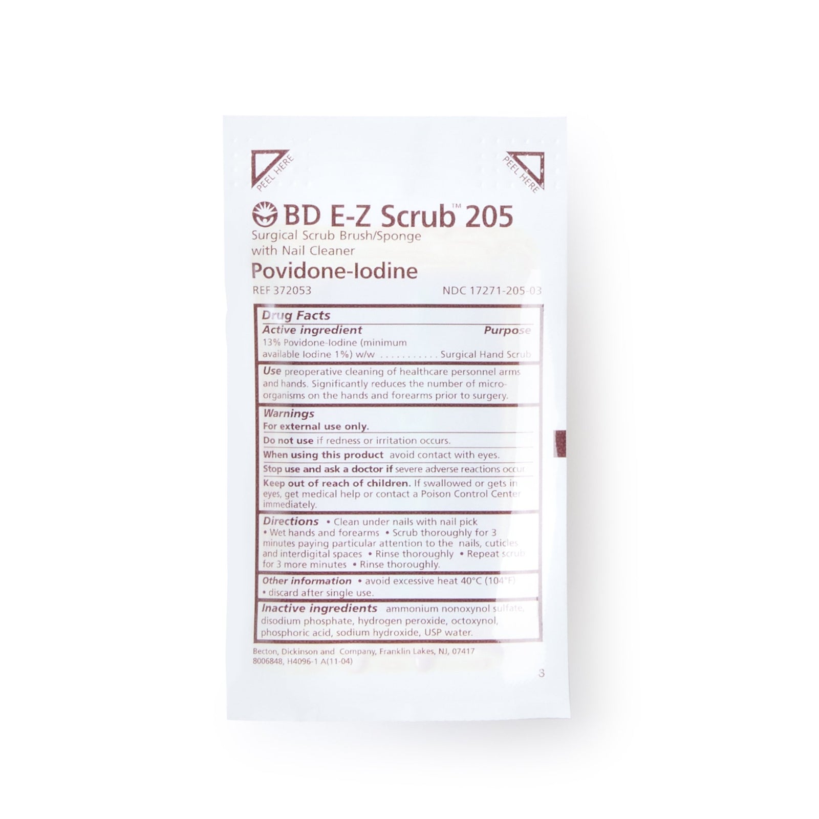 BD E-Z Scrub Impregnated Scrub Brush