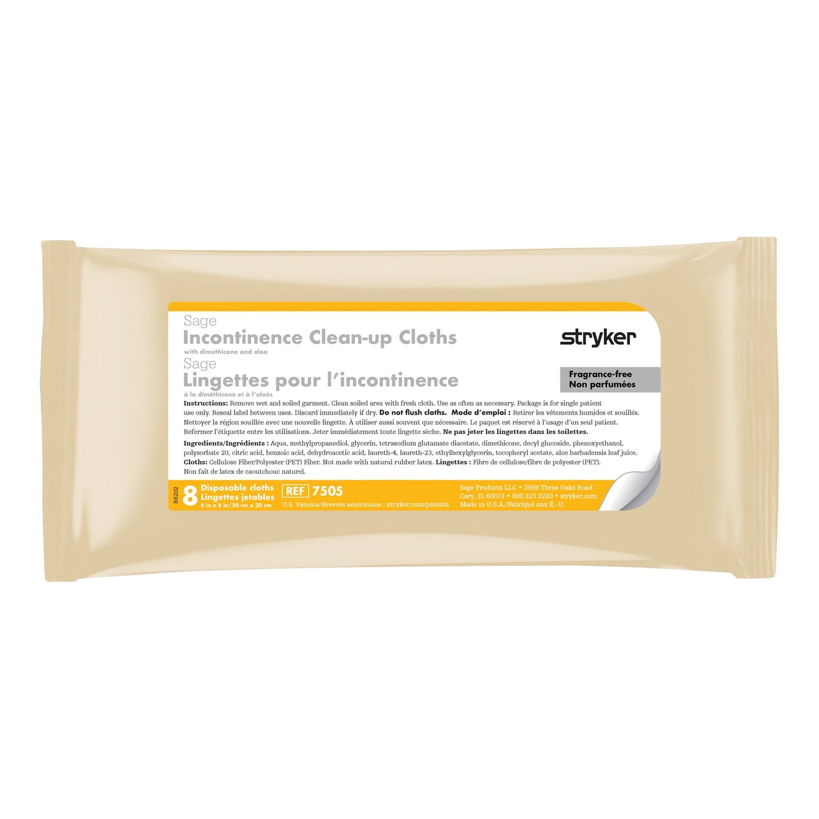 Sage Incontinence Care Wipe