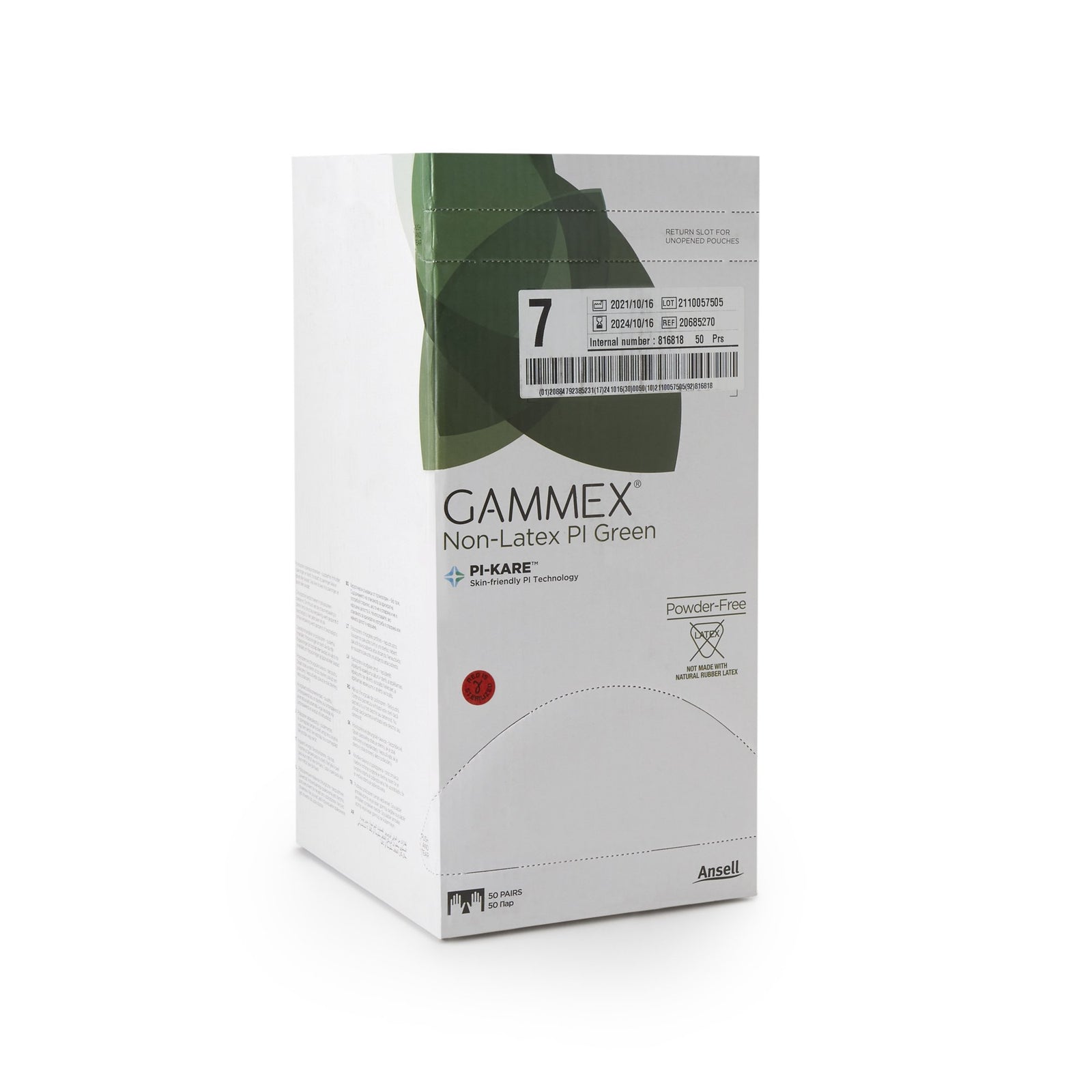 GAMMEX Non-Latex PI Green Surgical Glove