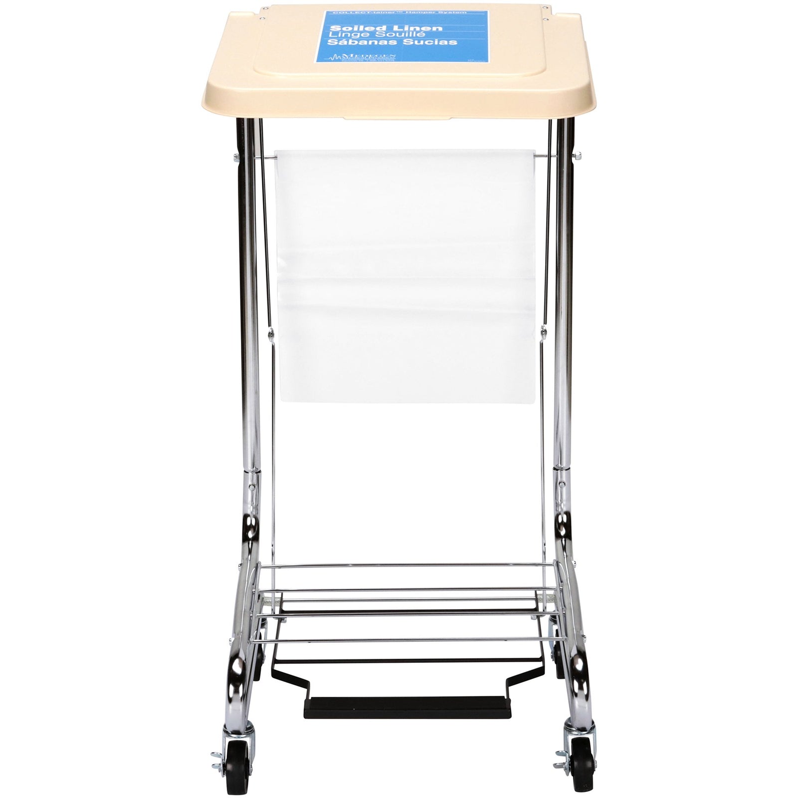 McKesson 30-33 Gal. Self-Closing Hamper Stand with Foot Pedal