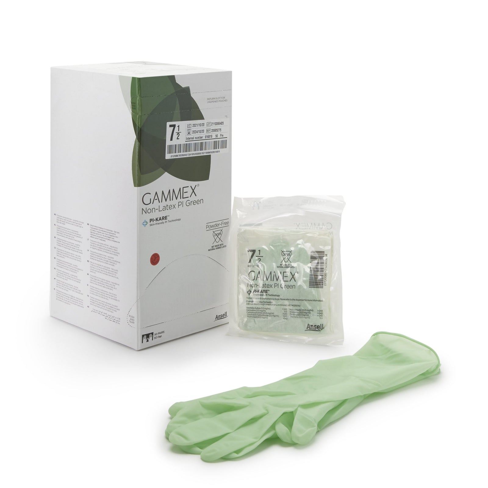 GAMMEX Non-Latex PI Green Surgical Glove