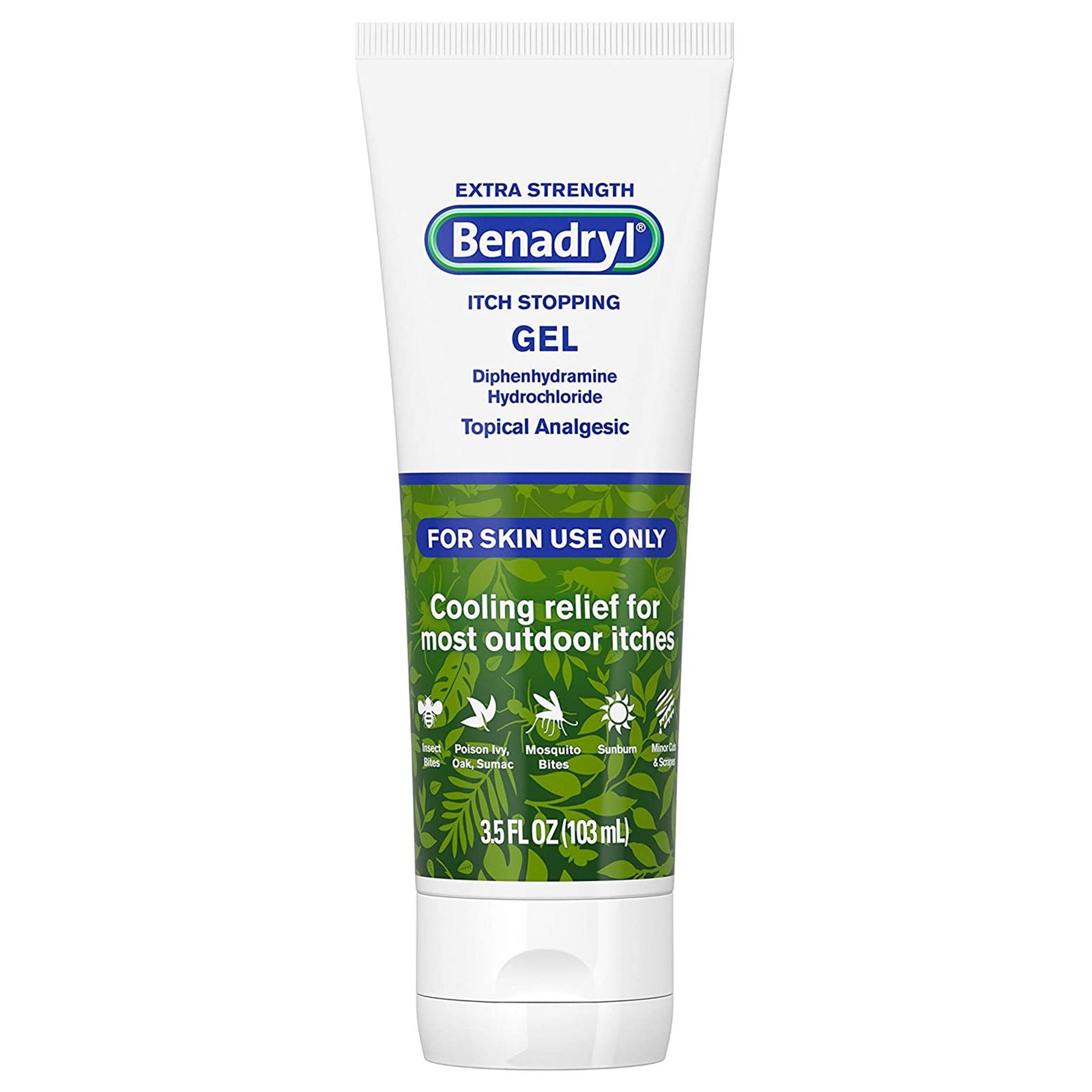 Benadryl Diphenhydramine Itch Relief Topical Gel