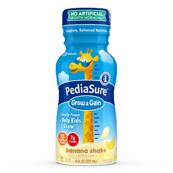 PediaSure® Grow & Gain Banana Pediatric Oral Supplement, 8 oz. Bottle