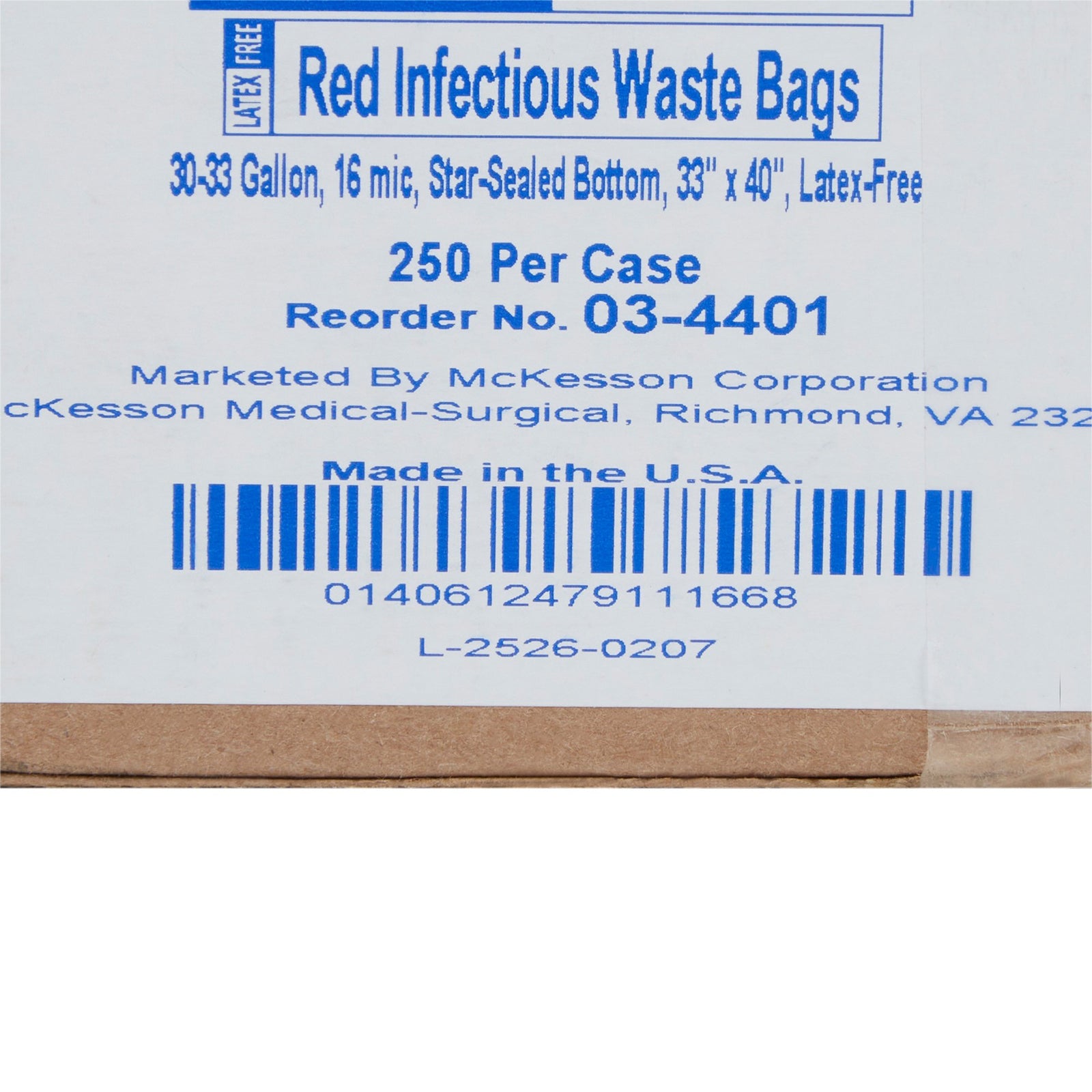 McKesson Infectious Waste Bag