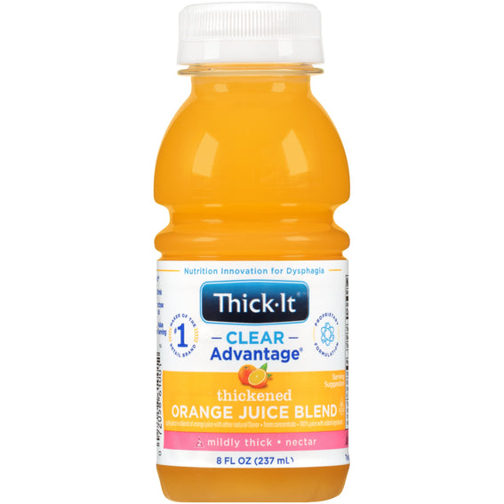 Thick-It® Clear Advantage® Nectar Consistency Orange Thickened Beverage, 8 oz. Bottle