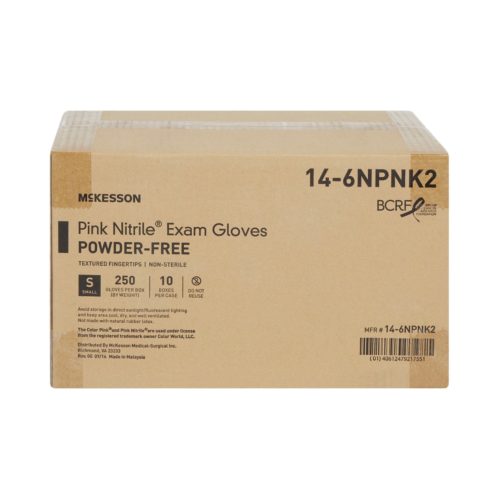 McKesson Pink Nitrile Nitrile Exam Glove