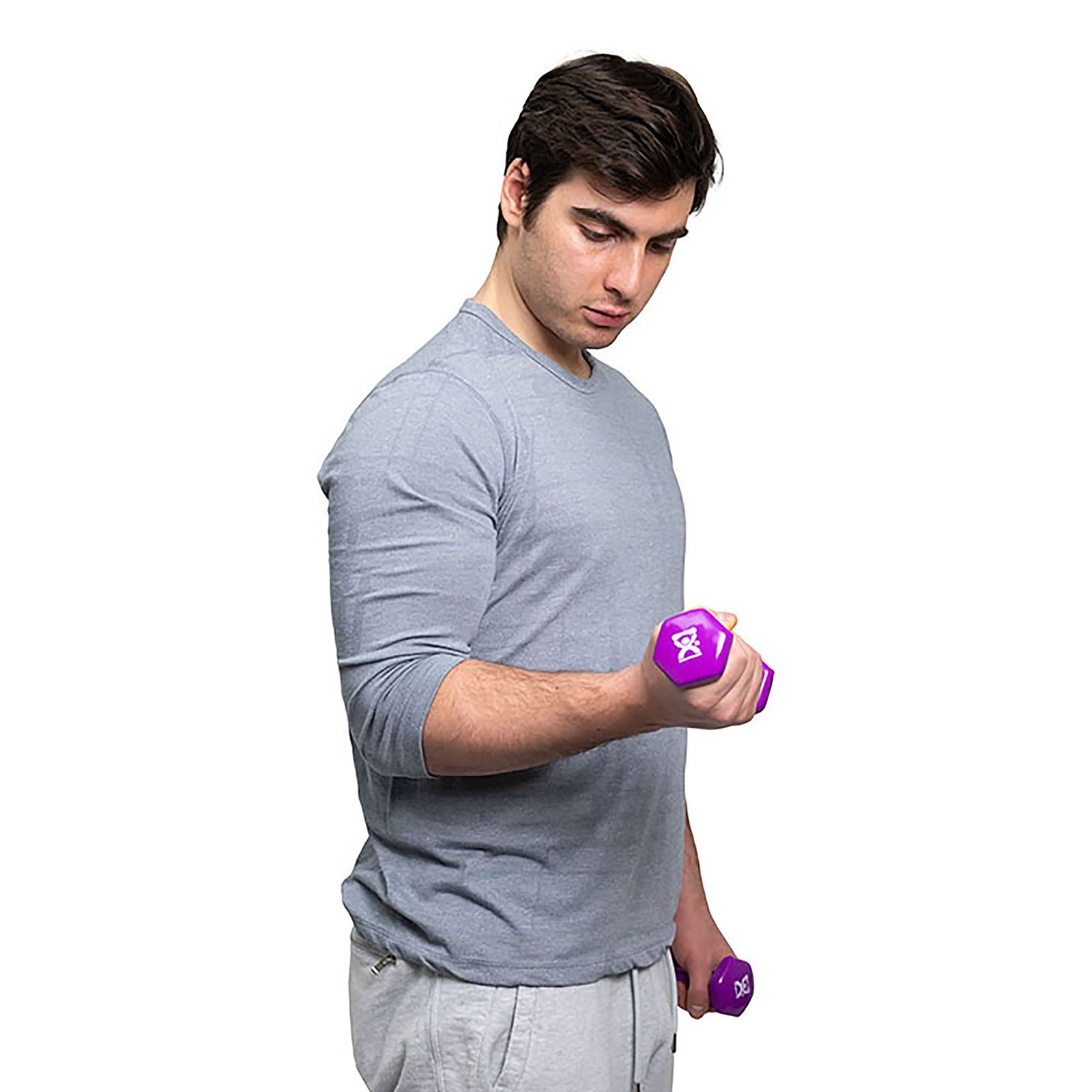 CanDo Dumbbell Pair Hexagon Heads