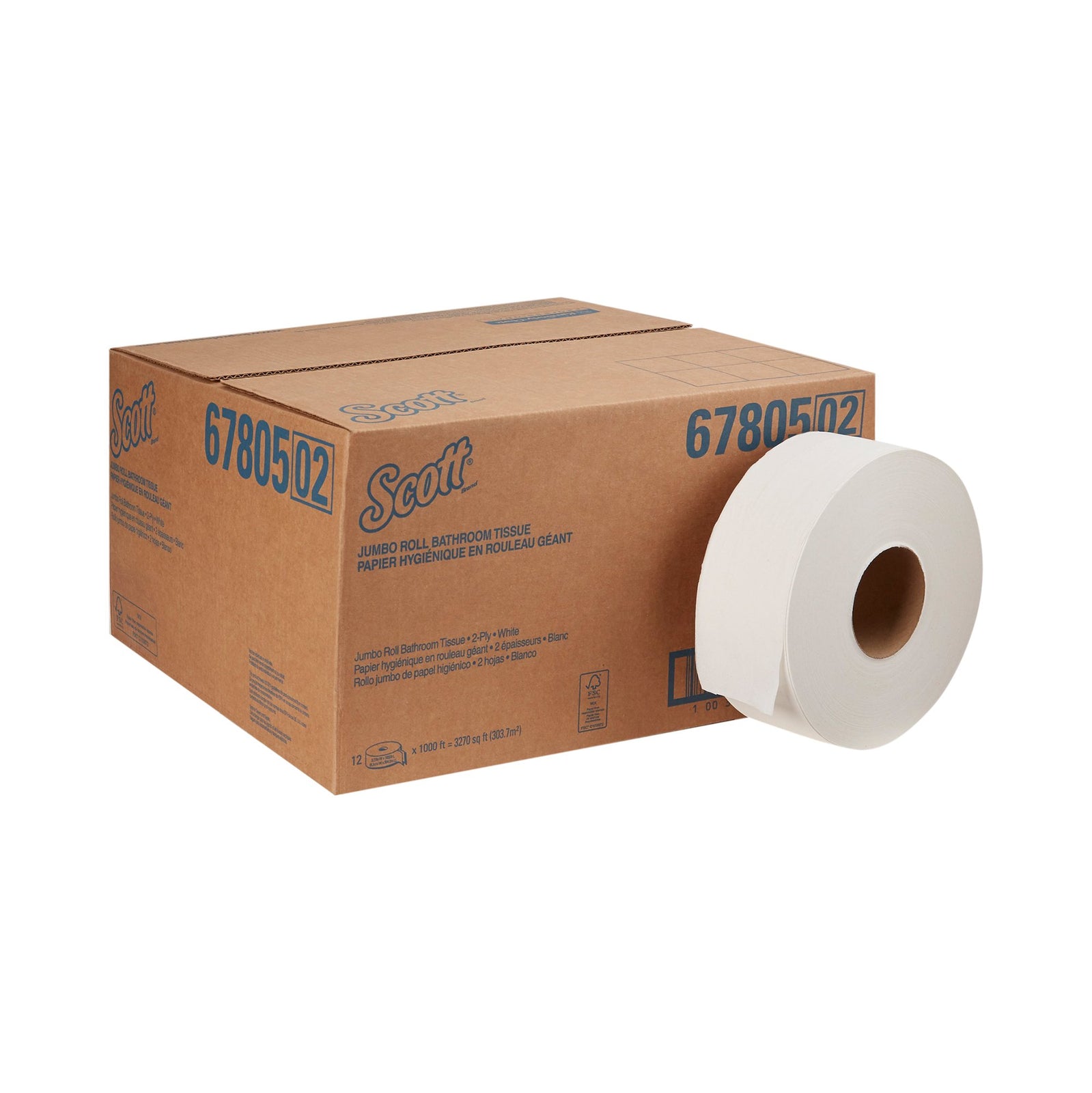 Scott Essential 100% Recycled Fiber JRT Toilet Tissue