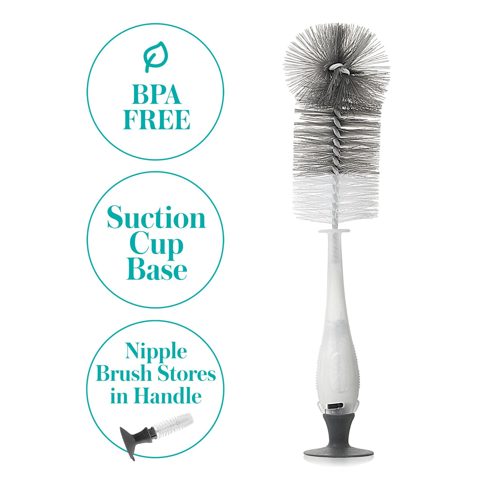 Evenflo 2-in-1 Baby Bottle / Nipple Brush Set