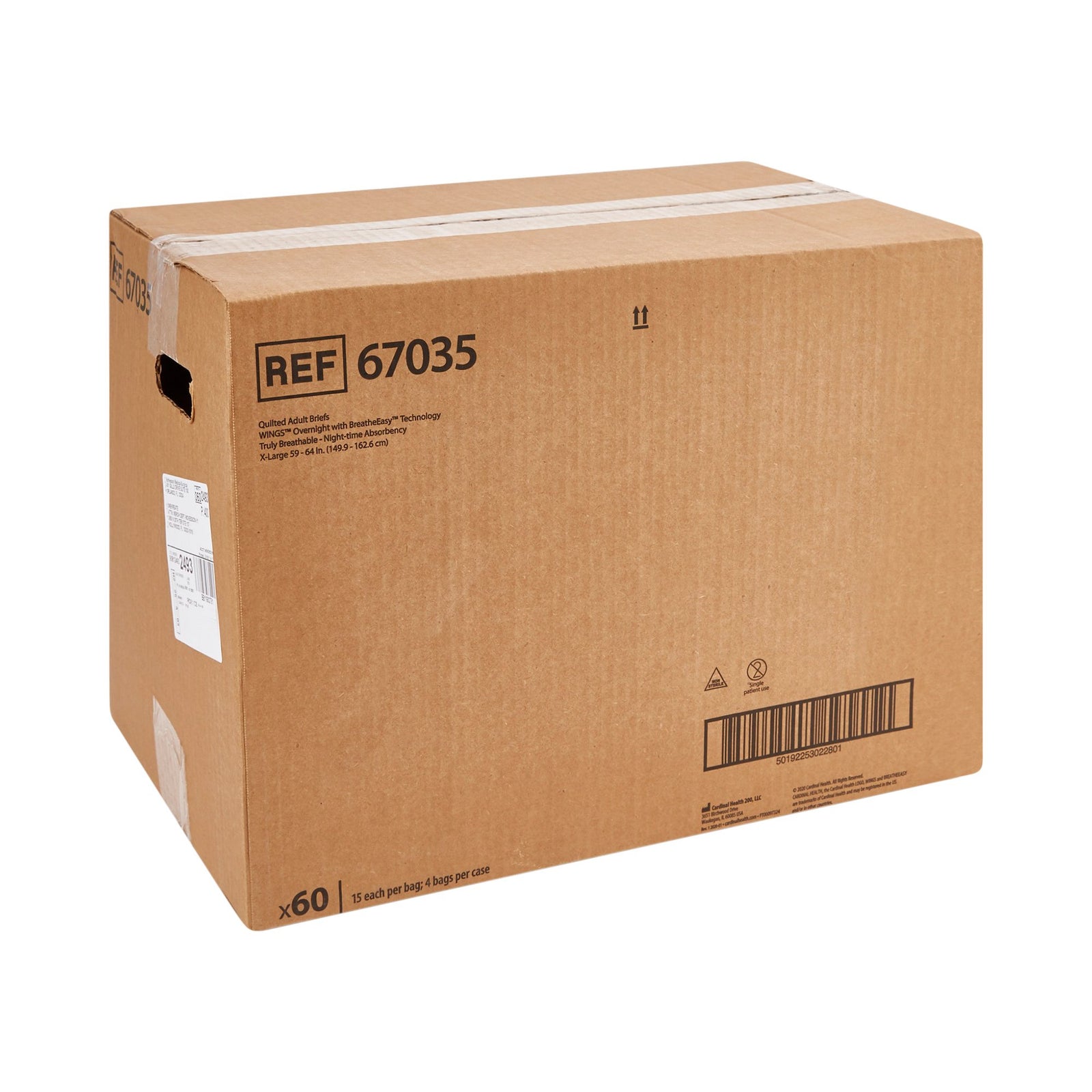 Wings Unisex Adult Incontinence Brief