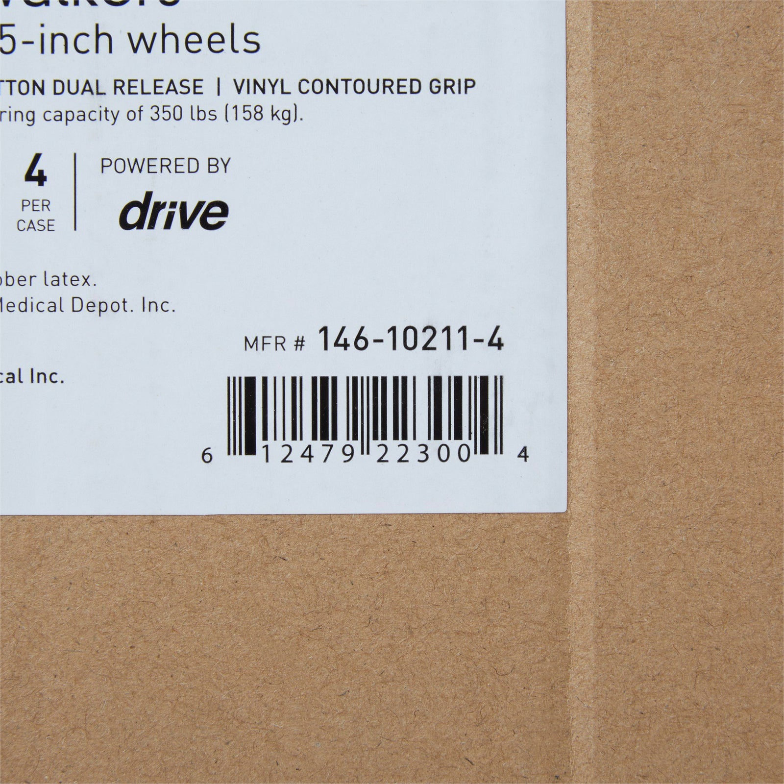 McKesson Folding Walker Adjustable Height