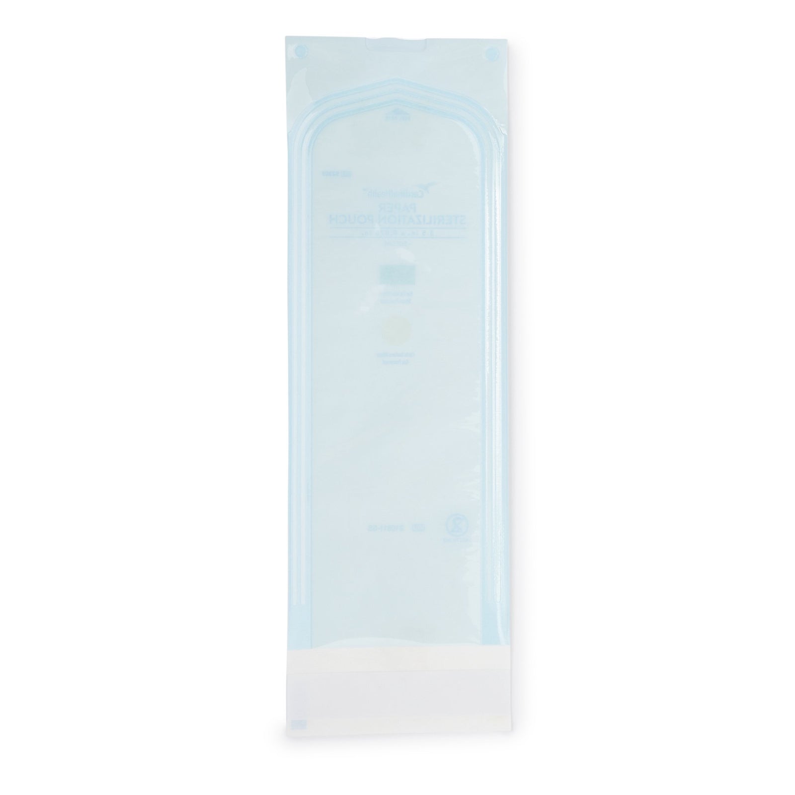 Sterilization Pouch Ethylene Oxide (Eo) Gas / Steam 5-1/4 X 10 Inch Transparent / White Self Seal Paper / Film