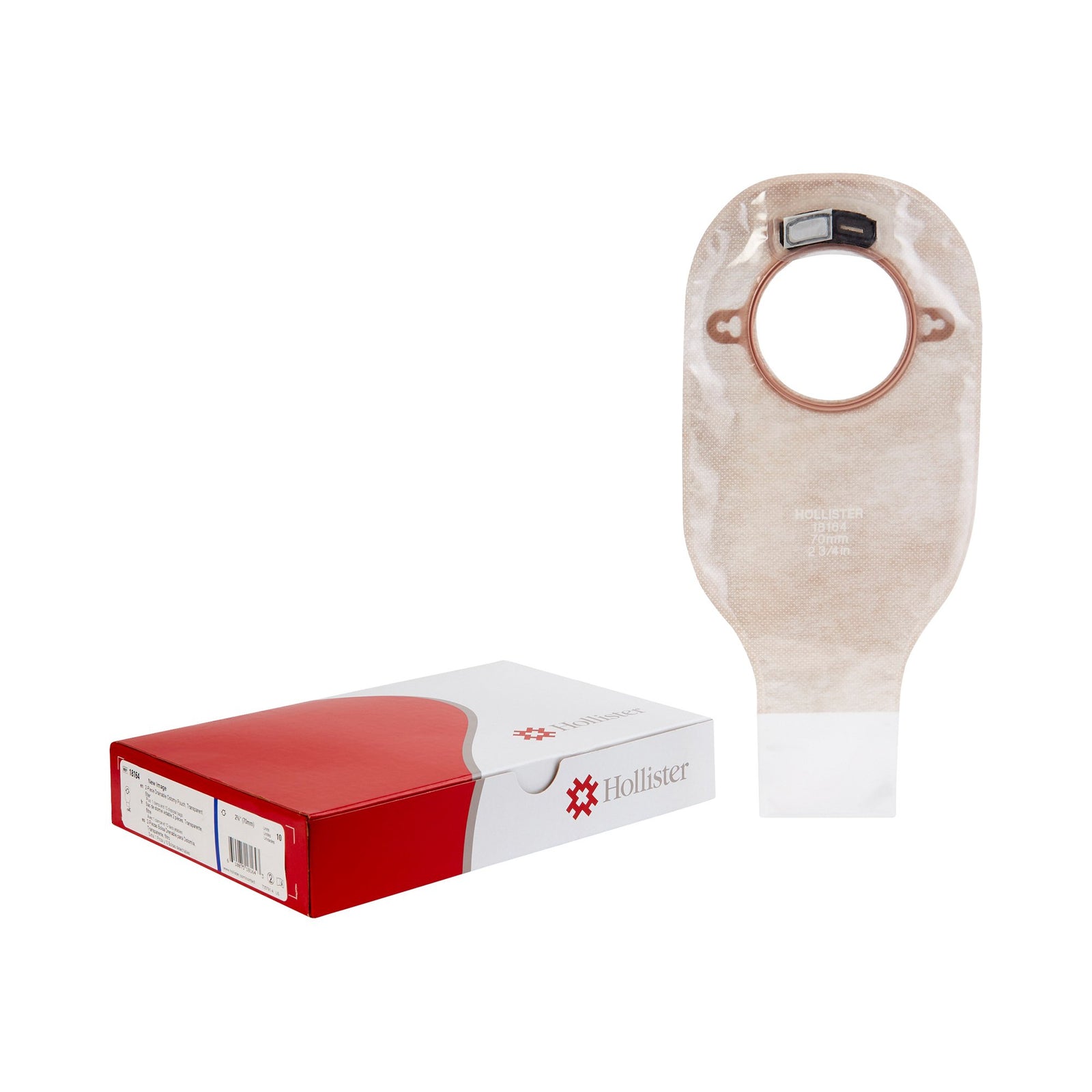 New Image Two-Piece Drainable Transparent Filtered Ostomy Pouch