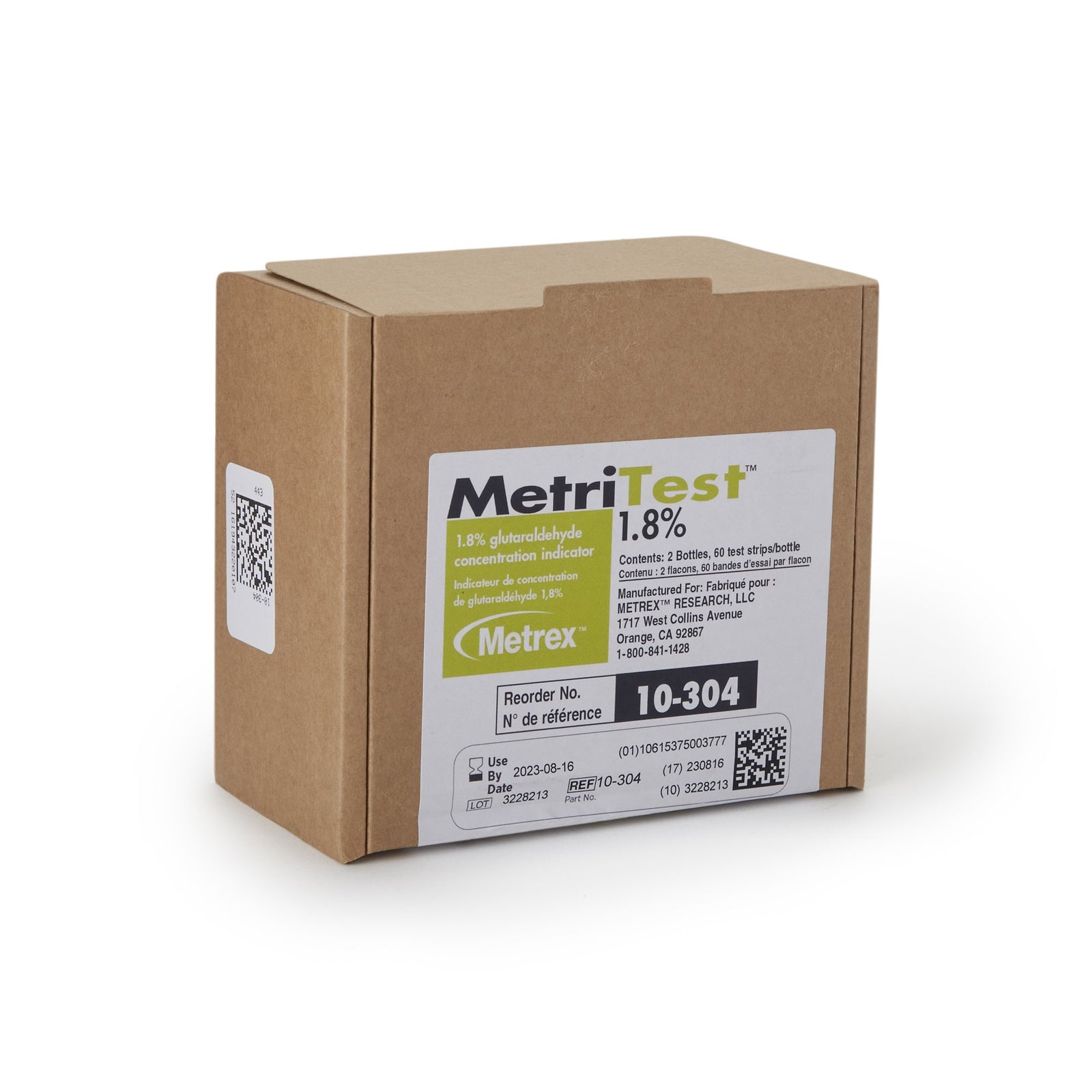 MetriTest 1.8% Glutaraldehyde Concentration Indicator