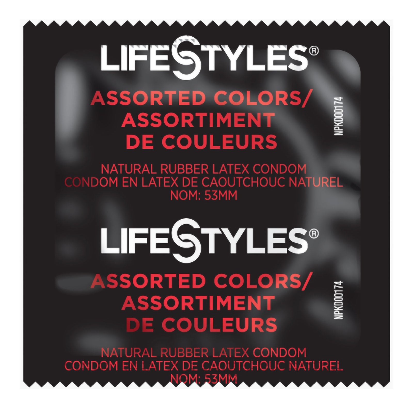 Lifestyles Assorted Colors Condom